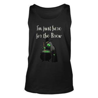 Im Just Here For The Boos Beer Brew Halloween Witch T Unisex Tank Top - Seseable