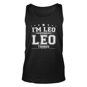 Im Leo Doing Leo Things Unisex Tank Top - Monsterry