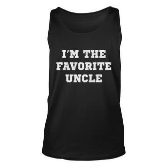 Im The Favorite Uncle Funny Distressed Tshirt Unisex Tank Top - Monsterry