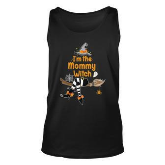 Im The Mommy Witch Funny Halloween Family Matching Costumes Unisex Tank Top - Seseable