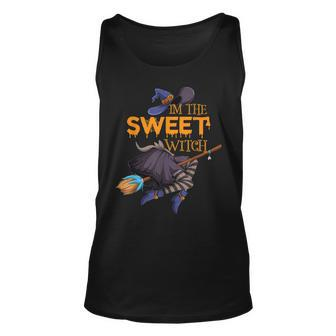 Im The Sweet Witch Halloween Matching Group Costume Unisex Tank Top - Seseable