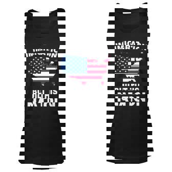 Immigration Built This Nation Graphic Design Printed Casual Daily Basic Unisex Tank Top - Thegiftio