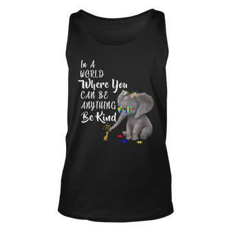 In A World Where You Can Be Kind Unisex Tank Top - Monsterry UK