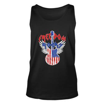 Independence Day Guitar 4Th Of July Unisex Tank Top - Monsterry DE