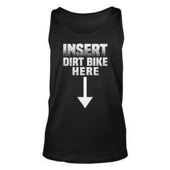 Insert Dirt Bike Here Unisex Tank Top - Seseable