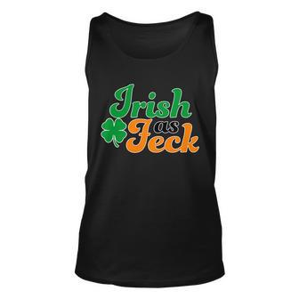 Irish As Feck Funny St Patricks Day Tshirt Unisex Tank Top - Monsterry DE