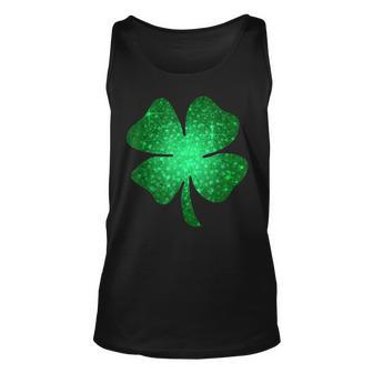 Irish Lucky Shamrock Green Four Leaf Clover St Patricks Day Men Women Tank Top Graphic Print Unisex - Thegiftio
