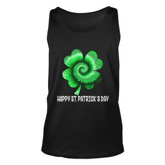 Irish Shamrock Tie Dye Happy St Patricks Day Go Lucky Gift Unisex Tank Top - Monsterry CA