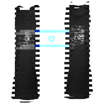 Israel Vintage Flag Unisex Tank Top - Thegiftio UK