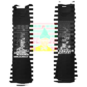 It Is Christmas Ugly Christmas Sweater Funny Unisex Tank Top - Thegiftio
