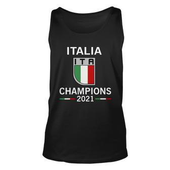 Italia 2021 Champions Italy Futbol Soccer Unisex Tank Top - Thegiftio UK