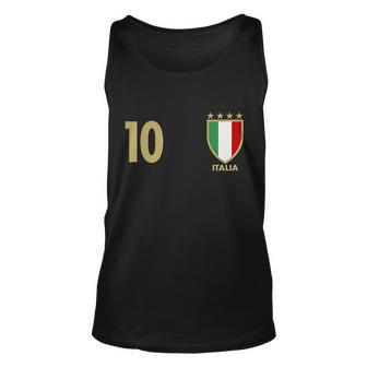 Italy Italia No 10 Futbol Soccer Jersey Unisex Tank Top - Thegiftio UK