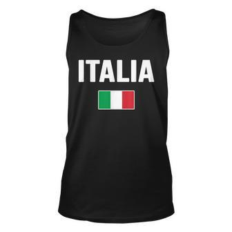 Italy Italian Flag Italia Souvenir Men Women Tank Top Graphic Print Unisex - Thegiftio UK