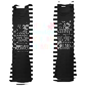 Its A Beautiful Day To Shape Behaviors Autism Awareness Men Women Tank Top Graphic Print Unisex - Thegiftio