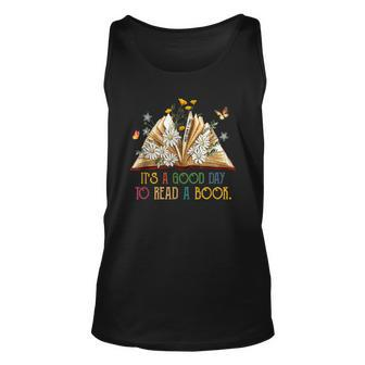 Its A Good Day To Read A Book Vintage Book Reading Unisex Tank Top - Thegiftio UK