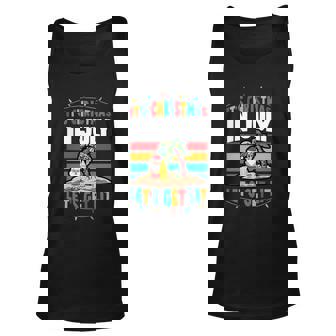 Its Christmas In July Lets Get Lit Santa Claus Beach Palm Meaningful Gift Unisex Tank Top - Thegiftio UK