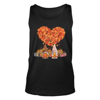 Its Fall Yall Cute Gnomes Pumpkin Autumn Tree Fall Leaves V2 Unisex Tank Top - Thegiftio UK