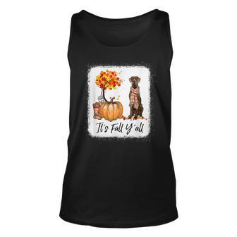 Its Fall Yall Great Dane Dog Lovers Thanksgiving Halloween Men Women Tank Top Graphic Print Unisex - Thegiftio UK