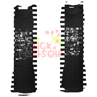 Its Not Going To Lick Itself Christmas Candy Cane Gifts Tshirt Graphic Design Printed Casual Daily Basic Unisex Tank Top - Thegiftio