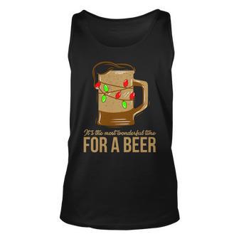 Its The Most Wonderful Time For A Beer Tshirt Unisex Tank Top - Monsterry AU