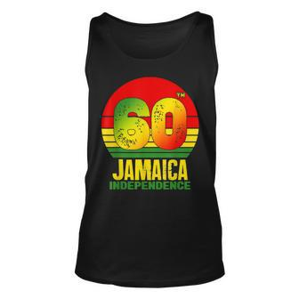 Jamaica 60Th Celebration Independence Day 2022 Jamaican Flag V3 Unisex Tank Top - Thegiftio UK