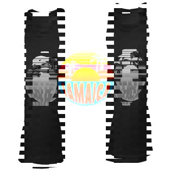 Jamaica Retro Circle Unisex Tank Top - Thegiftio