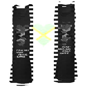 Jamaican Flag Dna Heart Caribbean Jamaica Gift Graphic Design Printed Casual Daily Basic Unisex Tank Top - Thegiftio UK