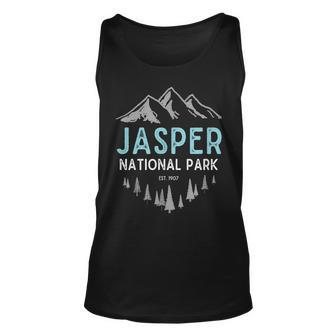 Jasper National Park Est 1907 Vintage Canadian Park Unisex Tank Top - Seseable