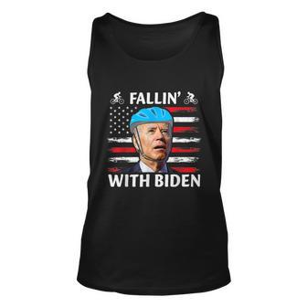 Joe Biden Falling With Biden Funny Ridin With Biden V5 Unisex Tank Top - Monsterry DE
