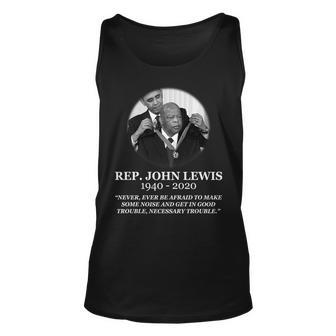 John Lewis Medal Of Freedom Rip Unisex Tank Top - Monsterry