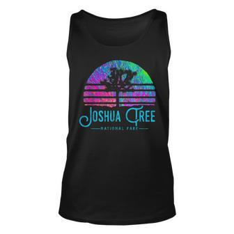 Joshua Tree National Park Psychedelic Festival Vibe Graphic Unisex Tank Top - Seseable