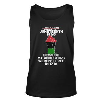 Juneteenth 1865 American African Freedom Day Unisex Tank Top - Monsterry UK
