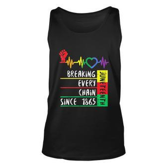 Juneteenth Breaking Every Chain Since 1865 Men Women Kids Graphic Design Printed Casual Daily Basic V2 Unisex Tank Top - Thegiftio