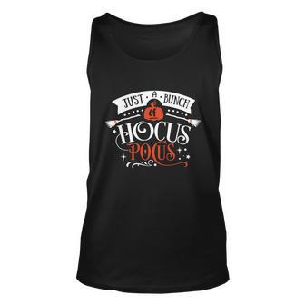 Just A Bunch Of Hocus Pocus Halloween Quote Unisex Tank Top - Monsterry CA