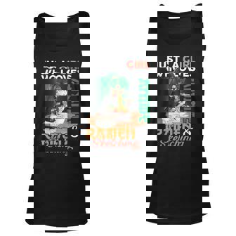 Just A Girl Who Loves Anime Ramen And Sketching Girls Ns Men Women Tank Top Graphic Print Unisex - Thegiftio