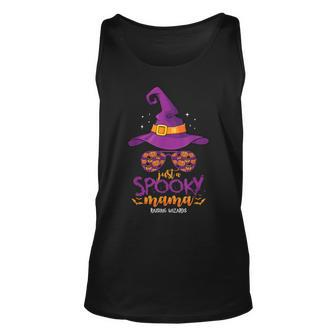 Just A Spooky Mama Raising Wizards Fall Halloween For Women Unisex Tank Top - Seseable