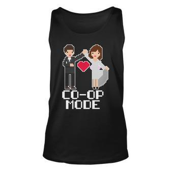 Just Married Co-Op Mode Funny Marriage Unisex Tank Top - Monsterry CA