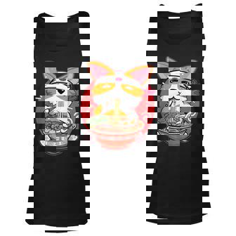Kawaii Corgi Ramen Cute Japanese Manga Anime For Dog Lovers Men Women Tank Top Graphic Print Unisex - Thegiftio