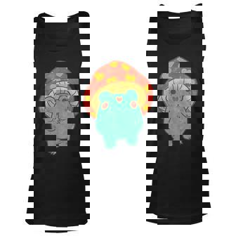 Kawaii Frog Shirt - Cottagecore Aesthetic Shirts - Cute Frog Men Women Tank Top Graphic Print Unisex - Thegiftio