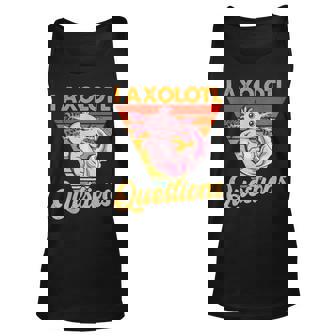 Kawaii I Axolotl Questions Retro Cute Axolotl Anime Lover Men Women Tank Top Graphic Print Unisex - Thegiftio