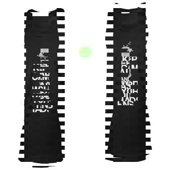 Keep Clam And Wash Your Hands Graphic Design Printed Casual Daily Basic Unisex Tank Top - Thegiftio
