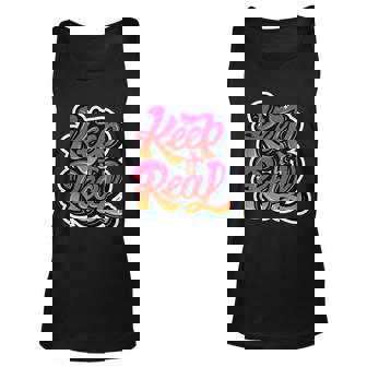 Keep It Real Graffiti Art Unisex Tank Top - Thegiftio