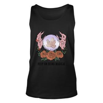 Keep On Being Magical Sublimation Halloween Day Retro Halloween Unisex Tank Top - Thegiftio UK