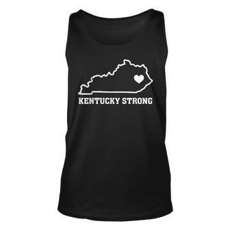Kentucky Strong Home State Map V2 Unisex Tank Top - Thegiftio UK
