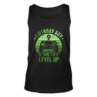 Kids 9Th Birthday Boy Time To Level Up 9 Years Old Boys Cool Gift Unisex Tank Top - Monsterry DE
