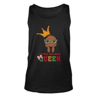 Kids Little Melanin Queen African Pride Black History Girls Unisex Tank Top - Thegiftio UK