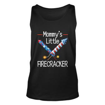 Kids Mommys Little Firecracker Cute 4Th Of July Toddlers Kids Unisex Tank Top - Monsterry
