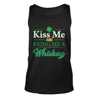Kiss Me And Bring Me A Whiskey V2 Unisex Tank Top - Thegiftio UK