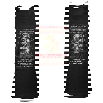 Knight Templar T Shirt - I Whispered In The Devil Ear I Am A Child Of God A Man Of Faith A Warrior Of Christ I Am The Storm - Knight Templar Store Unisex Tank Top - Seseable