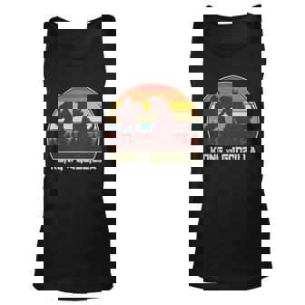 Kong Verses Zilla Monster Vintage Retro Graphic Design Printed Casual Daily Basic Unisex Tank Top - Thegiftio